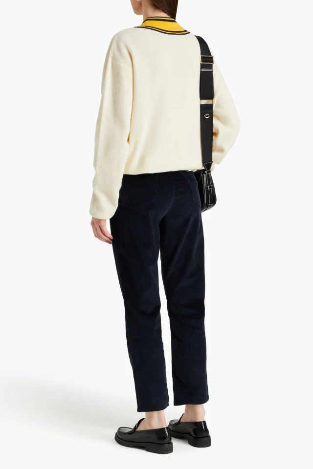 Rag & Bone Wren Cropped Cotton-Blend Corduroy Straight-Leg Pants, photo 3 of 4 from THE OUTNET