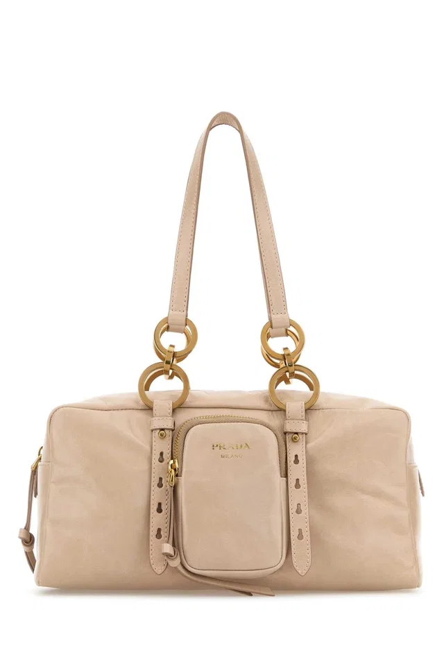Prada Vitello Leather Shoulder Bag — Pink in Pink Leather from HEWI