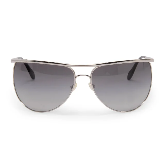 Balmain x Oliver Peoples Black Aviator Sunglasses in Black from Blue Spinach
