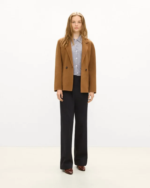 Theory Peplum Double-Breasted Blazer in Double-Face Wool-Cashmere from Theory, photo 1 of 1