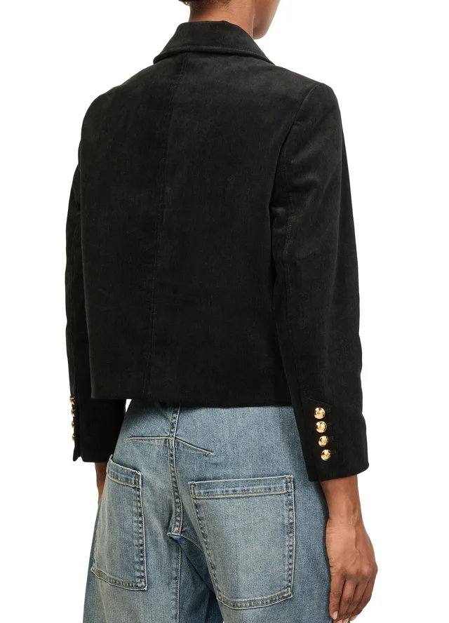 NILI LOTAN Chamonix jacket in Black 95% cotton, 5% polyurethane, photo 5 of 6 from 24S (Canada)