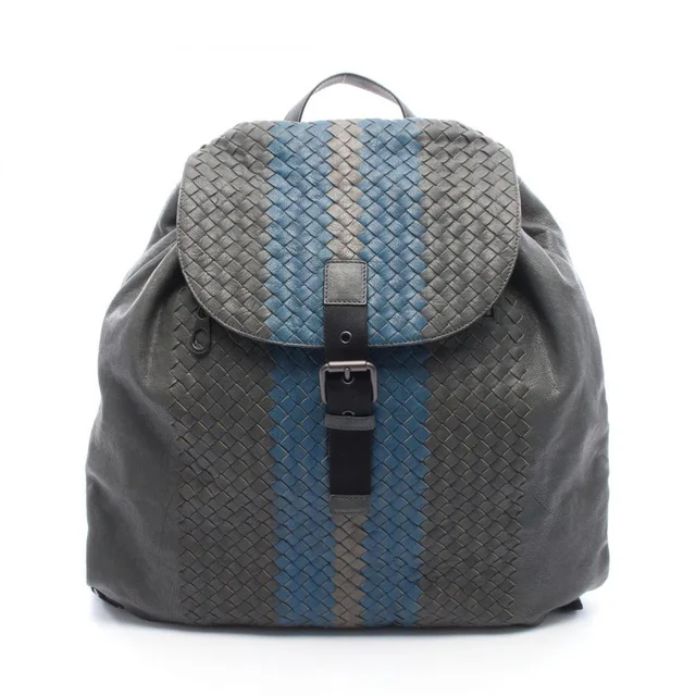 Bottega Veneta Leather Intrecciato Backpack in blue Woven leather from Poshmark