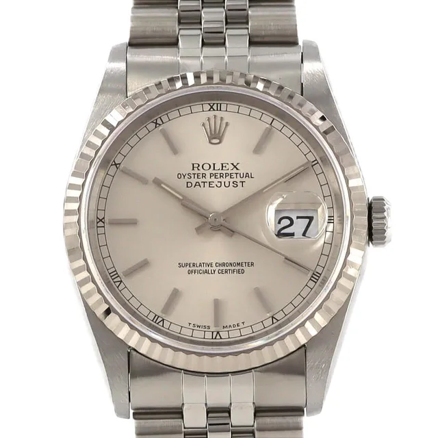 Rolex Datejust 16234 SSxWG Automatic T number in Dial color: Silver Case: Stainless steel x white gold Bracelet: stainless steel from KOMEHYO