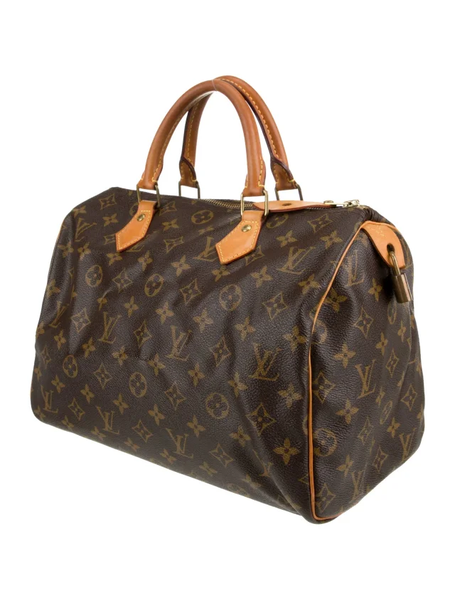 Louis Vuitton Top Handle handbags in Brown Coated canvas from The RealReal, photo 3 of 6