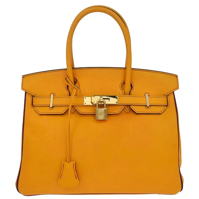 Hermès 2018 Jaune d'Or, Anemone Swift Birkin 30 Handbag in Yellow Swift leather from AMORE Vintage Tokyo