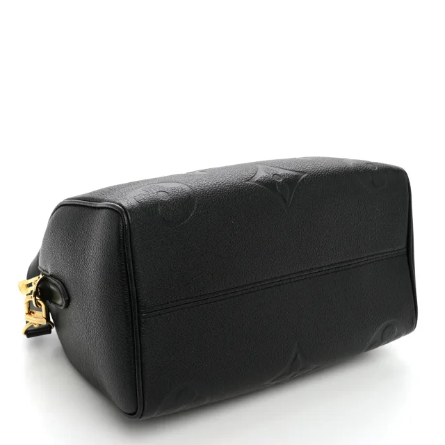 Louis Vuitton Empreinte Monogram Giant Speedy Bandouliere 25 Black in Black Leather from FASHIONPHILE, photo 4 of 9