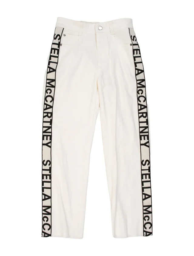 Stella McCartney Straight Leg Pants in white from The RealReal