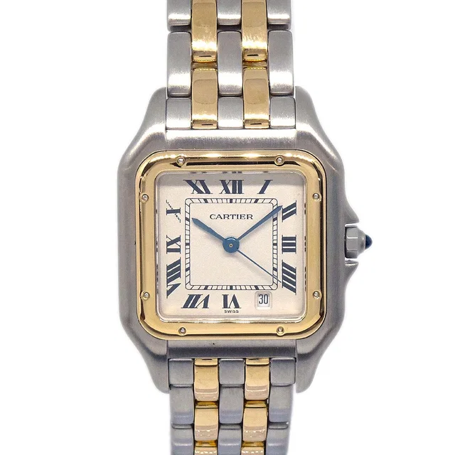 Cartier Panthere MM 2-Row Ref.183949 Quartz Watch 18KYG SS from AMORE Vintage Tokyo