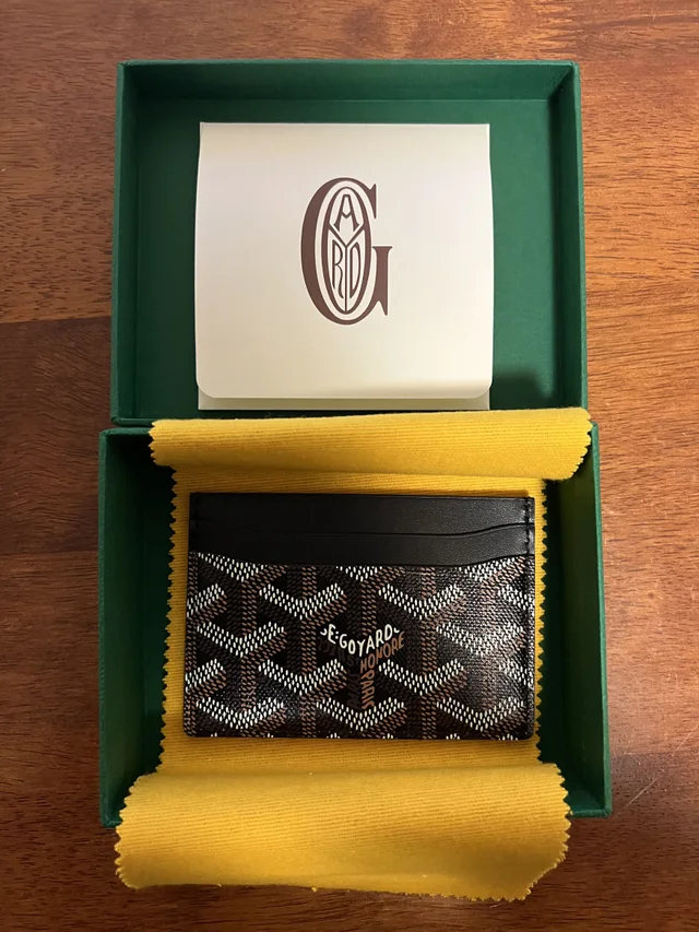 Goyard Saint Sulpice Black Cardholder Wallet New in black Calfskin from Grailed