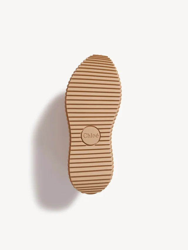 Chloé Nama Shearling Low-Top Sneakers, photo 4 of 5 from SENSER