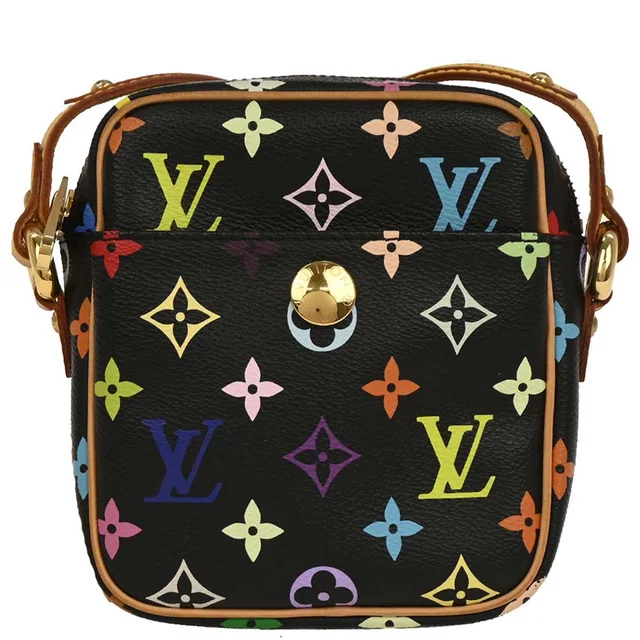 Louis Vuitton 2005 Black Monogram Multicolor Rift Shoulder Bag M40056 in Black Canvas from AMORE Vintage Tokyo