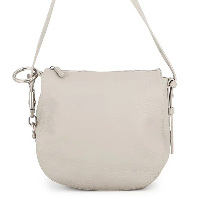 Burberry Night Shoulder Bag Light Gray8085418 Leather Size Small in Leather from GALLERY RARE