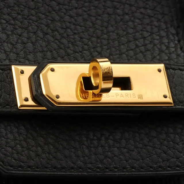 Hermès 1996 Birkin 35 Black in Black from VINTAGE QOO TOKYO, photo 7 of 13