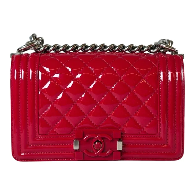 Chanel Leboy Patent Red Small Bag in Red Patent leather from Luxury Promise