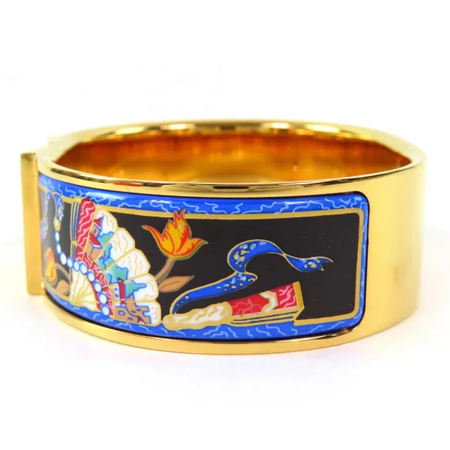 Hermès Cloisonne Enamel Bracelet in Multicolor Enamel from LuxUness, photo 3 of 9
