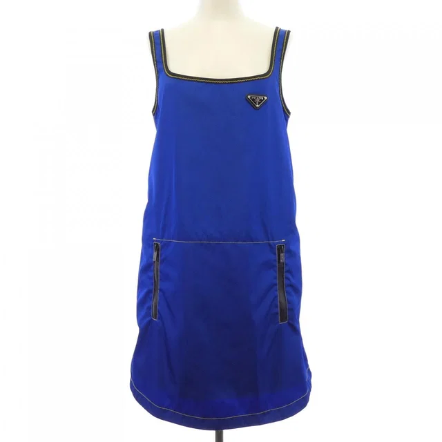 Prada Triangle Logo Dress in Nylon from The Reluxe