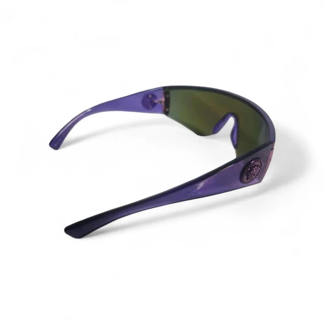 Versace Women's Sunglasses - Multi/Purple in multicolor|purple from Depop, photo 5 of 9