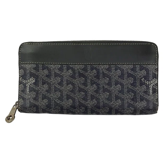 Goyard Wallet Matignon Gray Ivory Leather in White Leather from The Reluxe