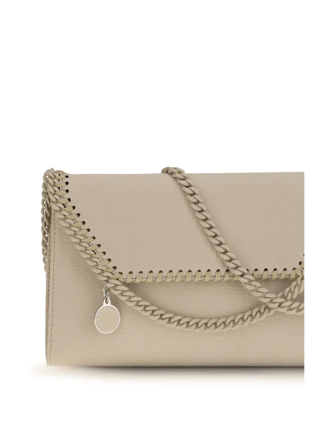 Stella McCartney Eco Shaggy Shoulder Bag — Beige Polyester in Beige Leather from HEWI