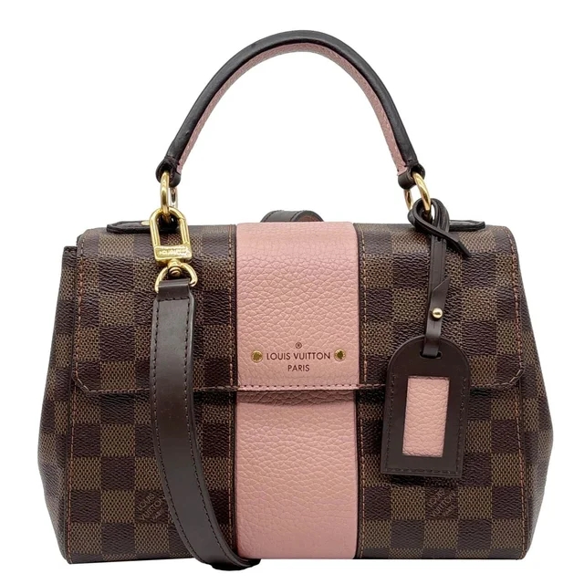 Louis Vuitton Bond Street BB Damier Ebene Crossbody Bag Magnolia in Brown Canvas from Dallas Designer Handbags