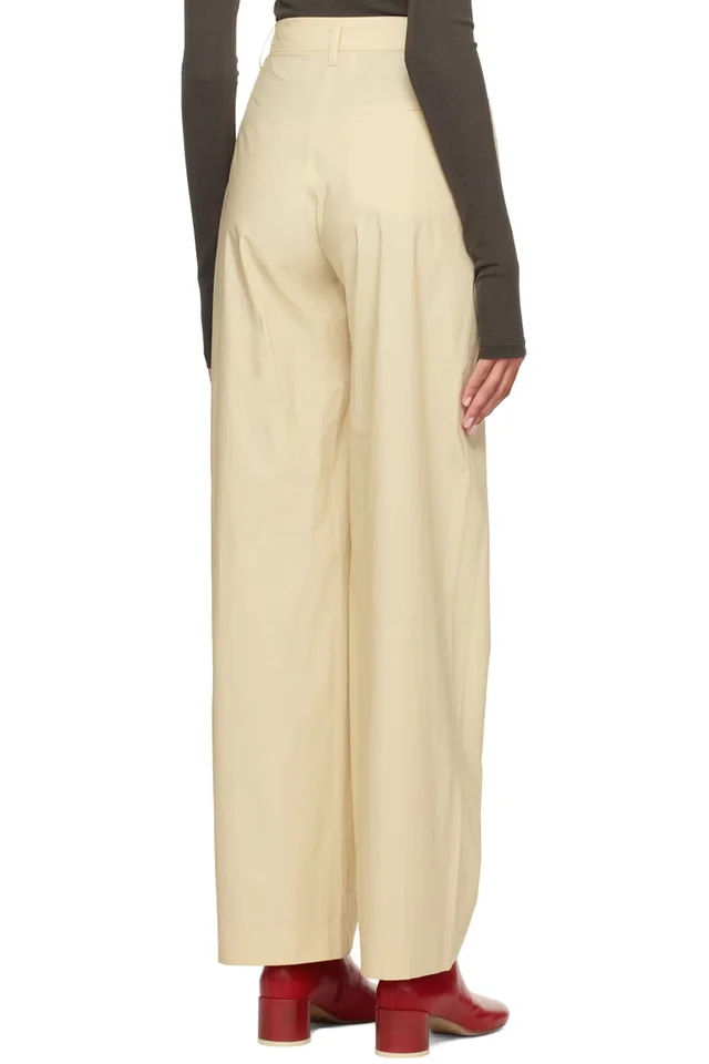 Nanushka Off-White Nessa Trousers, photo 3 of 3 from SSENSE