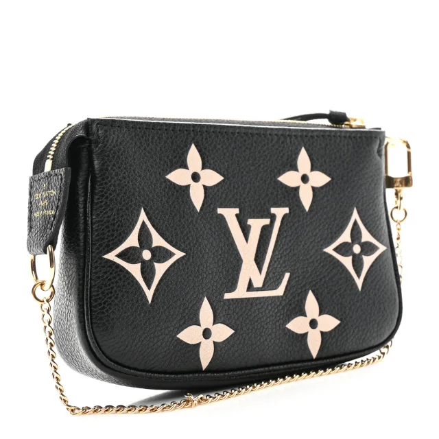 Louis Vuitton Empreinte Monogram Giant Mini Pochette Accessories Black in Black Coated canvas from FASHIONPHILE, photo 3 of 7