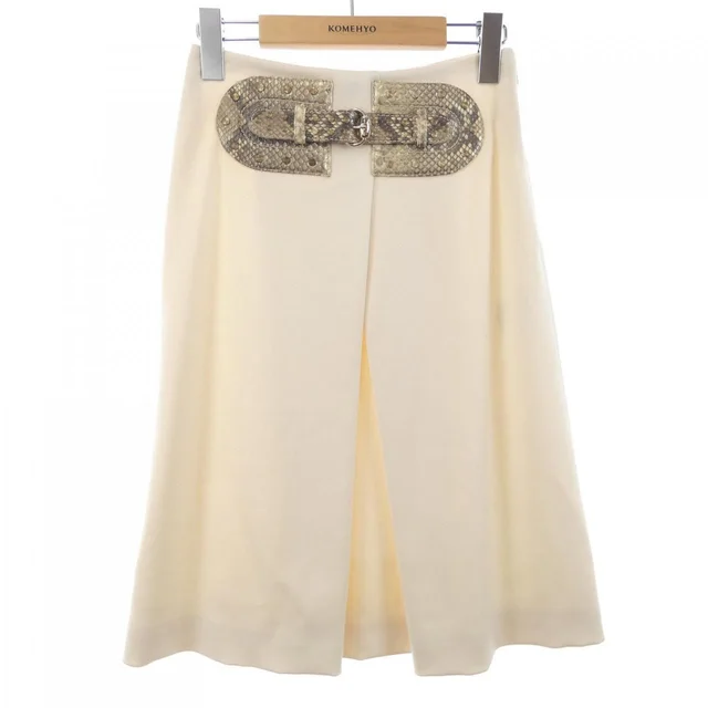 Gucci Skirt White in White from The Reluxe
