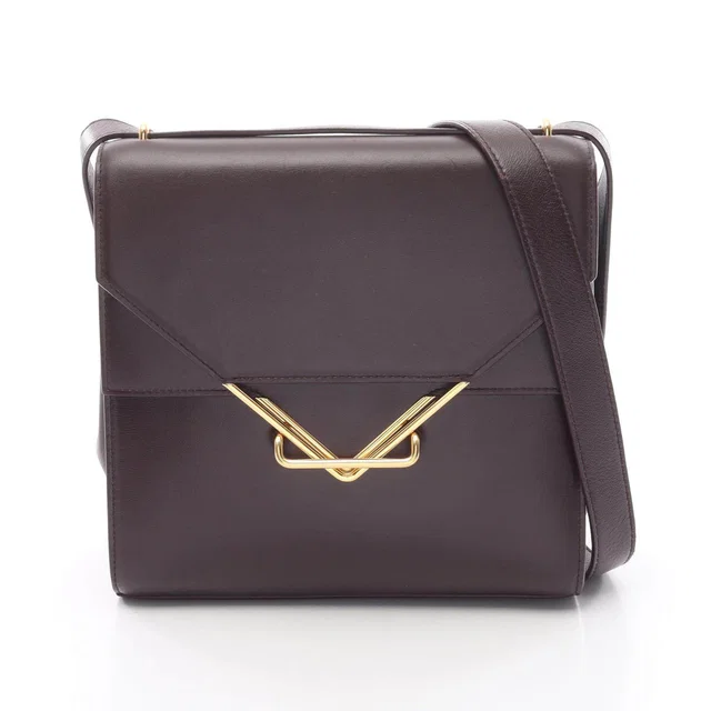 Bottega Veneta The Clip Leather Shoulder Bag in Leather from LuxUness