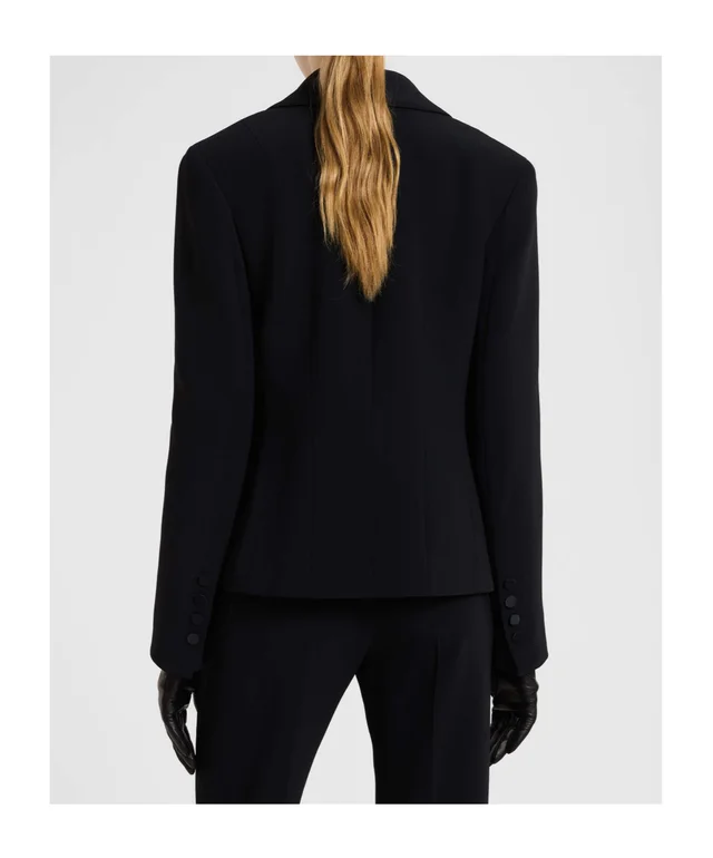 Ermanno Scervino Boxy smoking jacket in cady, photo 4 of 5 from SENSER