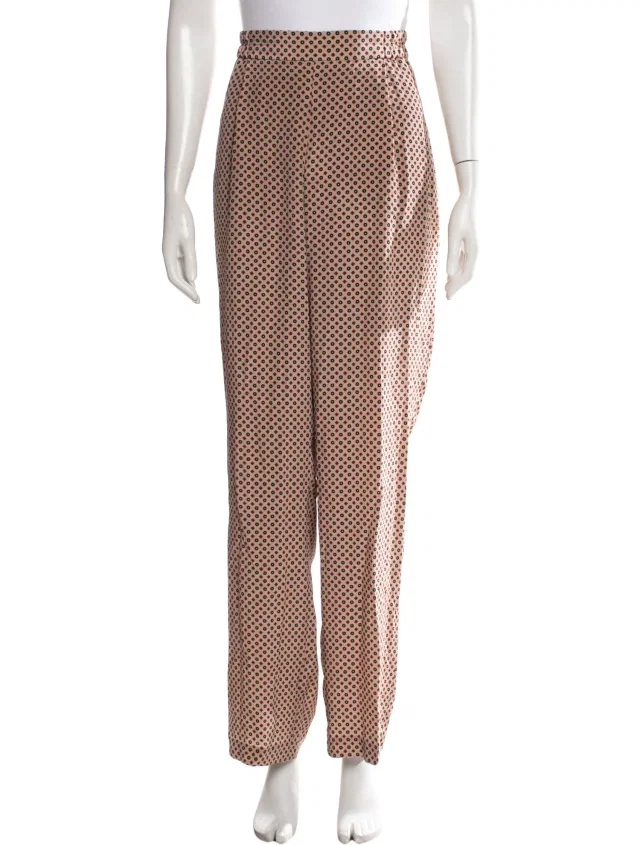 Stella McCartney Silk Wide Leg Pants in Silk from The RealReal