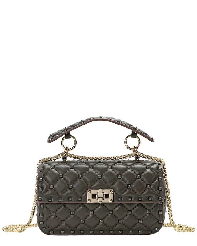 Tiffany & Fred Paris Quilted & Studded Sheepskin Crossbody, image 1 of 1 from Rue La La