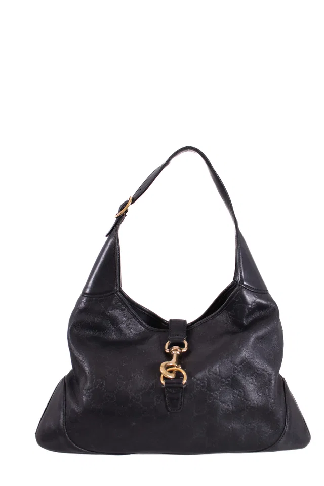 Gucci Jackie Shoulder Bag Black in Black Leather from Luxury Promise