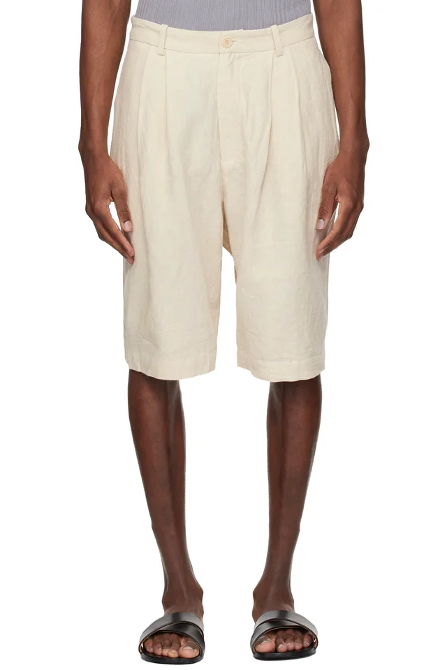 colbo Off-White Dress Shorts, image 1 of 1 from SSENSE