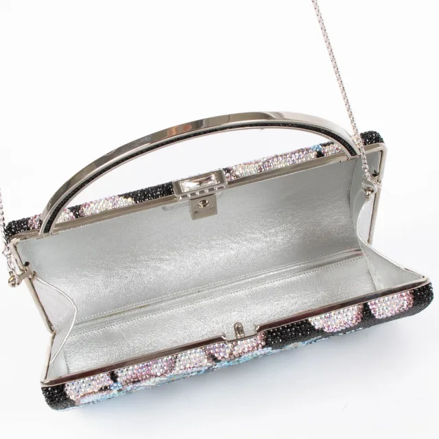 Judith Leiber Crystal Patchwork Handbag in Black from Labellov, photo 6 of 8