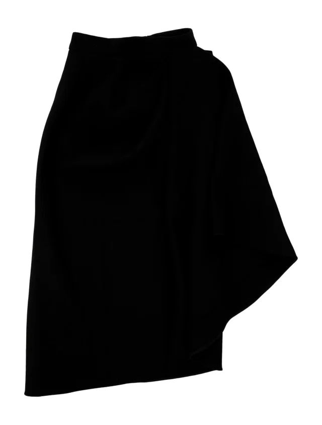 Givenchy Wool Midi Length Skirt in black Wool from The RealReal