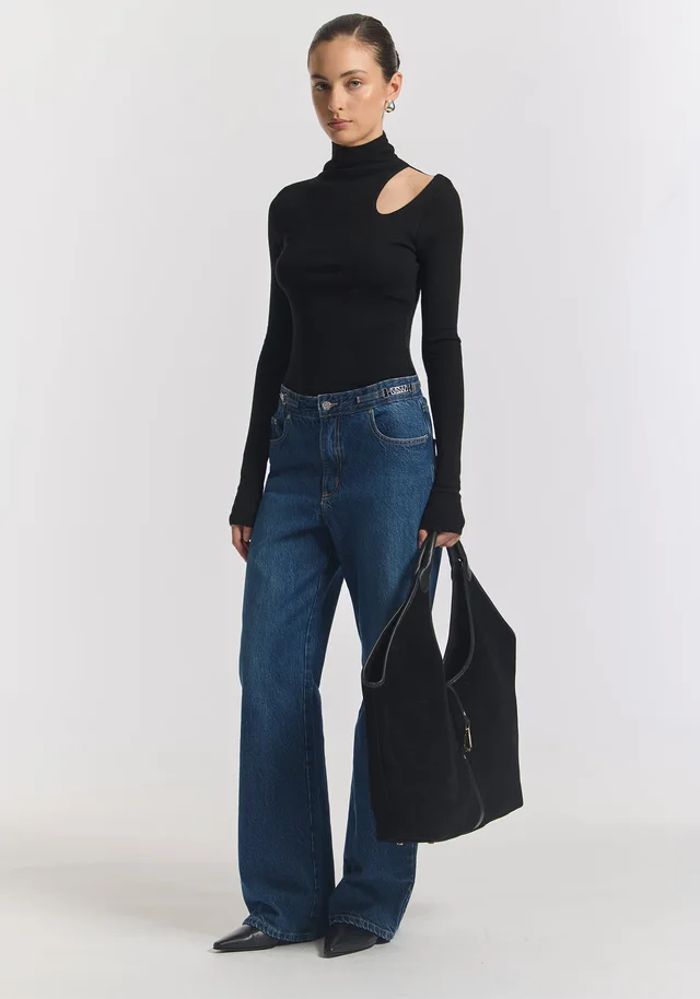 VIKTORIA & WOODS Sloane Merino Top in Black from Viktoria & Woods, photo 1 of 1
