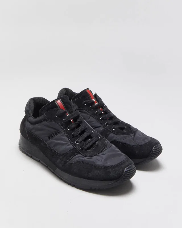2018 Prada Sport 'Runner' Women's Suede/Nylon Trainers - UK5 in Suede from Rokit Vintage