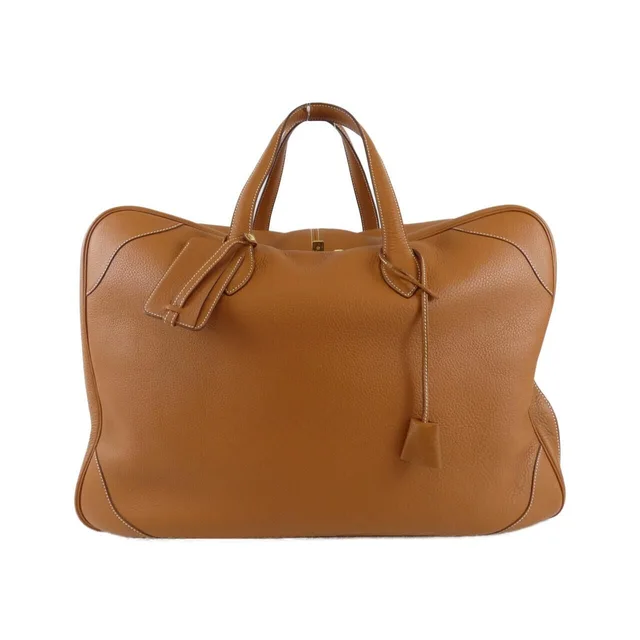 Hermès Victoria Valais 50 Boston Bag in Clemence leather from The Reluxe