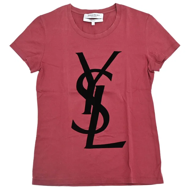 Saint Laurent T-shirt Top Pink #S in Pink from AMORE Vintage Tokyo