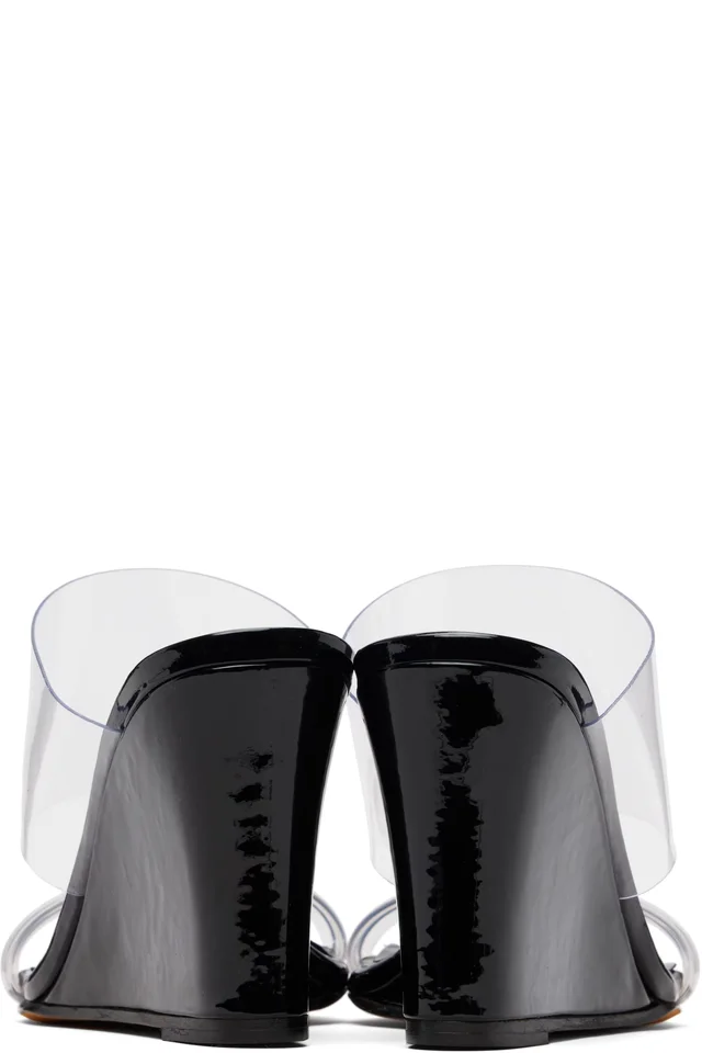 Maryam Nassir Zadeh Black Olympia Wedge Heeled Sandals, photo 2 of 5 from SSENSE