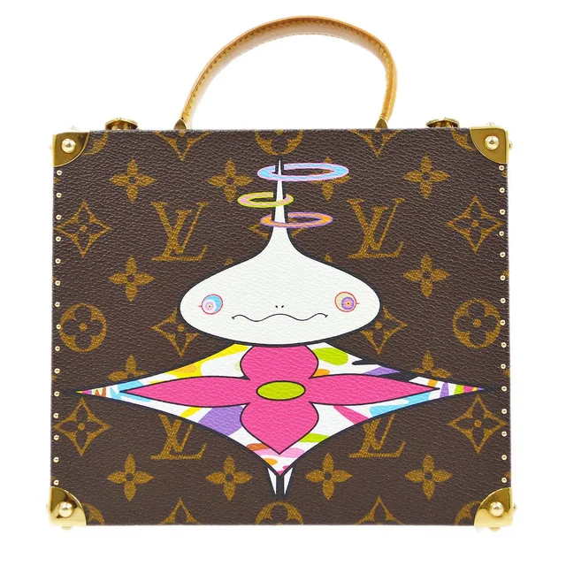 Louis Vuitton x Takashi Murakami Onion Head Jewelry Box M92476 in Coated canvas from AMORE Vintage Tokyo