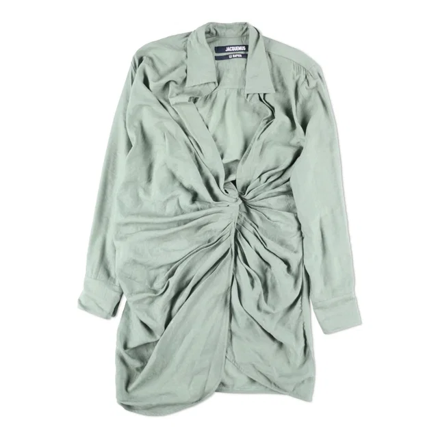 Jacquemus La Robe Bahia Tie-Detail Minidress from HEWI
