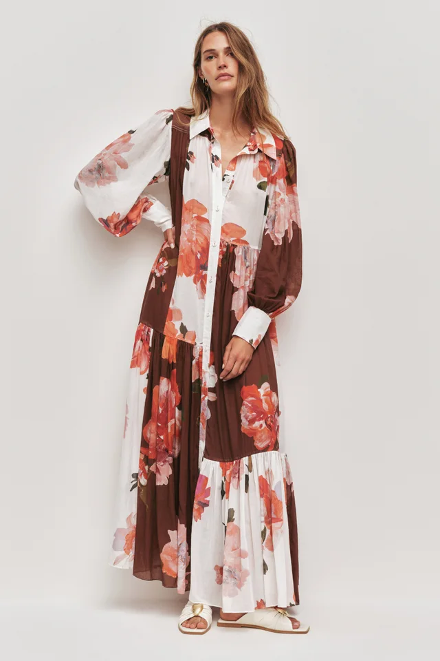 AJE Esprit Maxi Smock Dress in Pink from Aje, photo 1 of 1