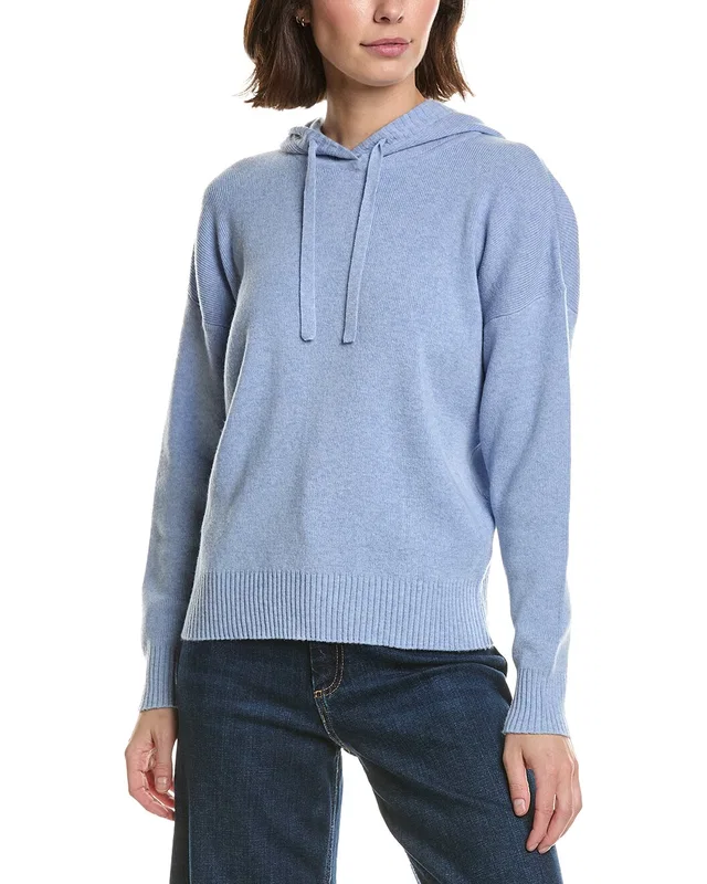 Brodie Cashmere Ribbed Wool & Cashmere-Blend Hoodie, image 1 of 1 from Rue La La