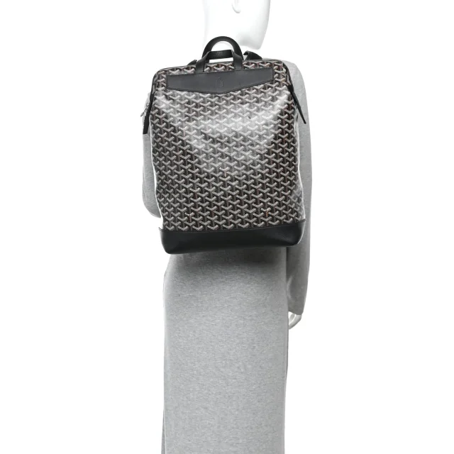 Goyard Goyardine Calfskin Cisalpin Backpack Black in Black Calfskin from FASHIONPHILE, photo 2 of 9