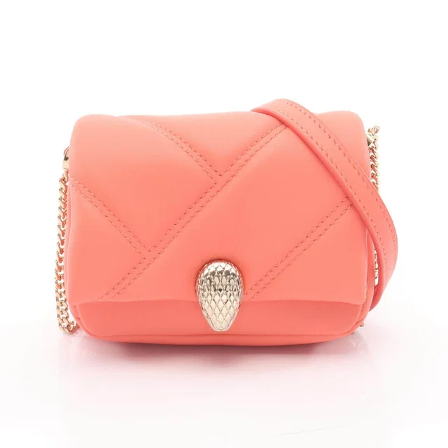 Bvlgari Serpenti Cabochon Leather Shoulder Bag in Leather from LuxUness