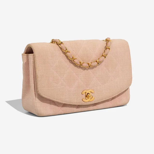 Chanel Diana Small Canvas Rose in Pink Canvas from SACLÀB, photo 3 of 3