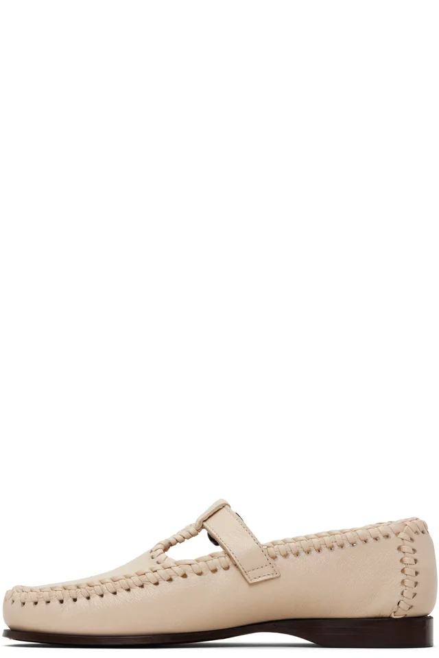HEREU Off-White Alcover Supple Shiny Loafers, photo 3 of 5 from SSENSE