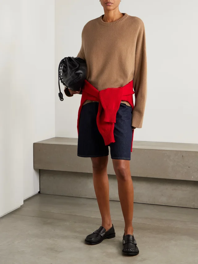 LOULOU DE SAISON Anton embroidered cashmere sweater in Beige, photo 2 of 2 from NET-A-PORTER (Canada)