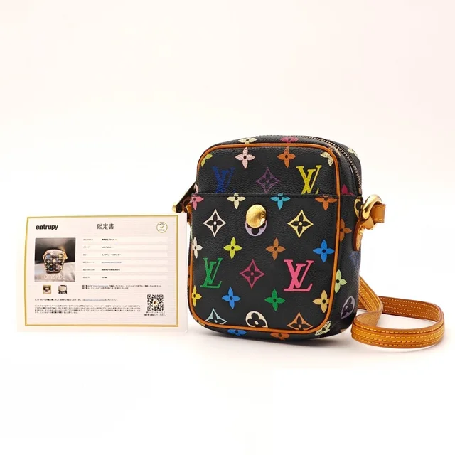 Louis Vuitton Lift Shoulder Bag Black Multicolor in Black Coated canvas from The Reluxe